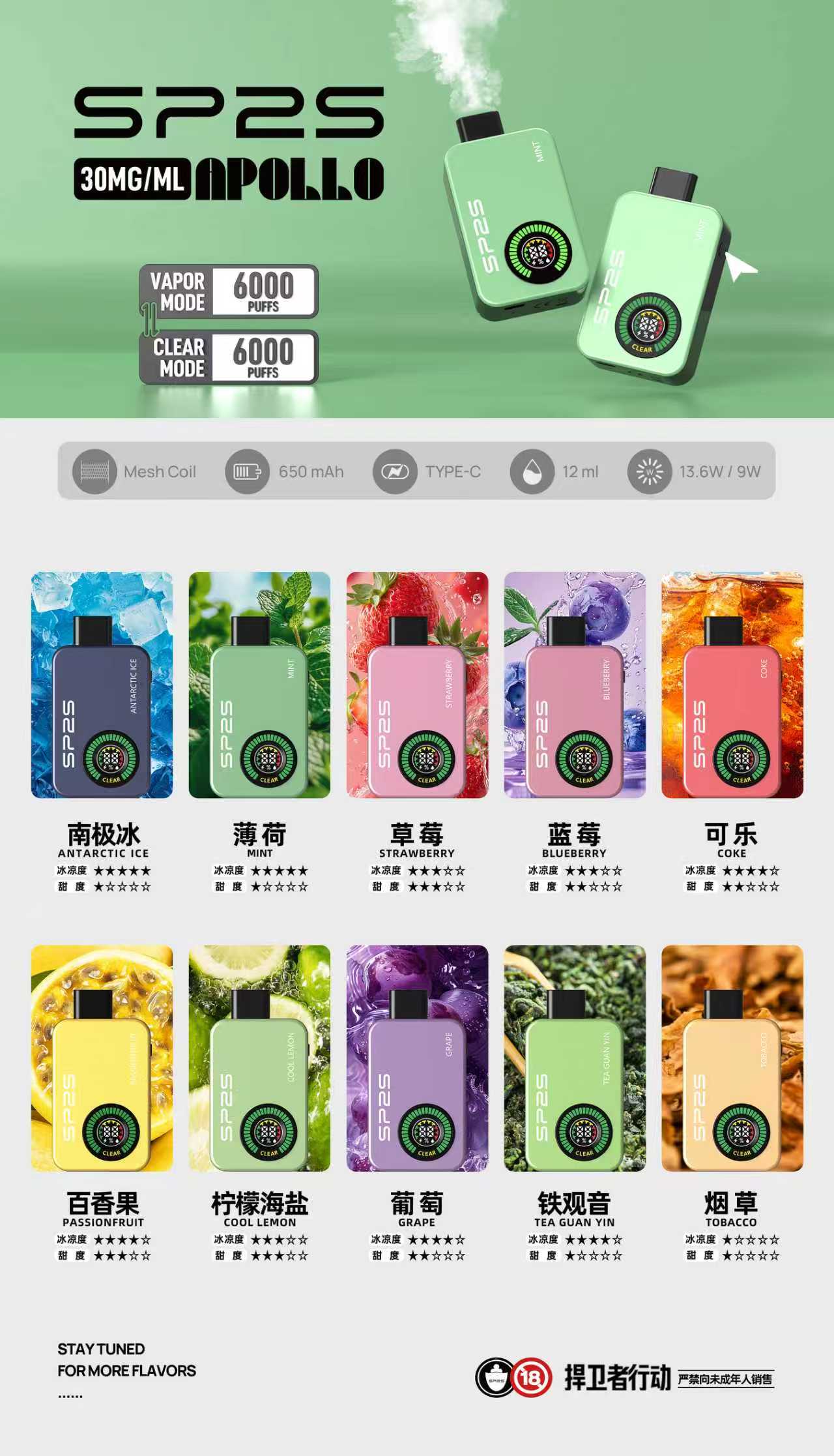 SP2S一次性12000口 正品現貨 拋棄式電子煙購買